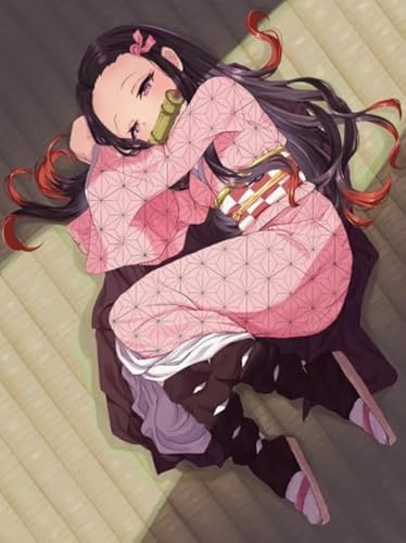 Puzzle 1000 Teile ， Japanese Animes Demons Nezuko Plakate Picture， Lernspielzeug Für Adult ，Familie Spaß Herausforderung Spielzeug Wd01Zt von RUIYANMQ