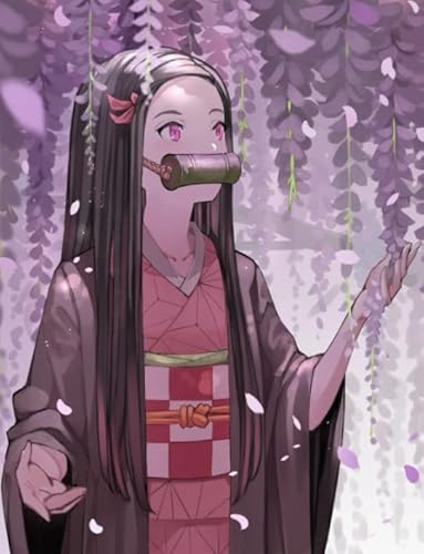 Puzzle 1000 Teile ， Japanese Animes Demons Nezuko Plakate Picture， Lernspielzeug Für Adult ，Familie Spaß Herausforderung Spielzeug Wd01Zt von RUIYANMQ