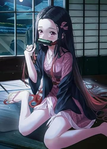 Puzzle 1000 Teile ， Japanese Animes Demons Nezuko Plakate Picture， Lernspielzeug Für Adult ，Familie Spaß Herausforderung Spielzeug Wd01Zt von RUIYANMQ