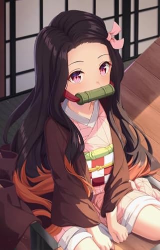 Puzzle 1000 Teile ， Japanese Animes Demons Nezuko Plakate Picture， Lernspielzeug Für Adult ，Familie Spaß Herausforderung Spielzeug Wd01Zt von RUIYANMQ