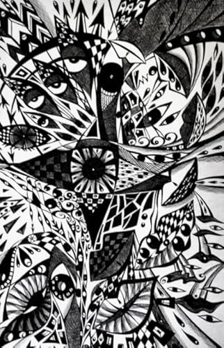 Puzzle 1000 Teile - Black Or White Abstrakte Kunst Paintings - Für Erwachsene Stress Relief Spiel Kunst Bild - Wand Kunst Dekoration Wn328Zk von RUIYANMQ