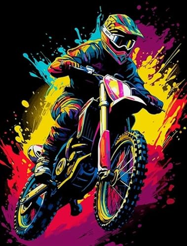 Puzzle 1000 Teile - Buntes Motoss Plakate - Abstrakte Kunst Puzzles - Familie Spaß Herausforderung Spielzeug - Adult Personalisiertes Herausforderungs Spielzeug Wd01Zt von RUIYANMQ