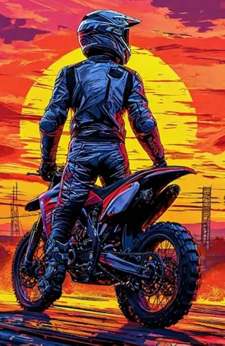 Puzzle 1000 Teile - Buntes Motoss Plakate - Abstrakte Kunst Puzzles - Familie Spaß Herausforderung Spielzeug - Adult Personalisiertes Herausforderungs Spielzeug Wd01Zt von RUIYANMQ