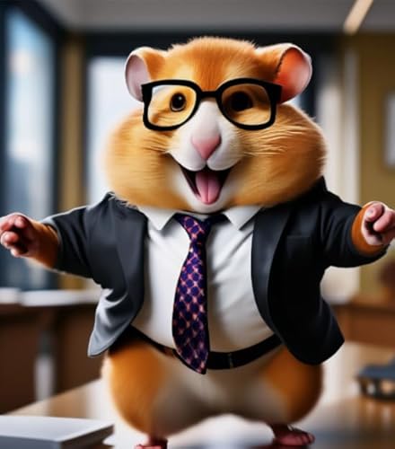 Puzzle 1000 Teile - Hamsterss with Glasses Abstract Painting Plakats - Für Kinder Personalisiertes Puzzle-Spielzeug Für Erwachsene - Familien Spiele Zur Stressreduzierung Wn25Zk von RUIYANMQ
