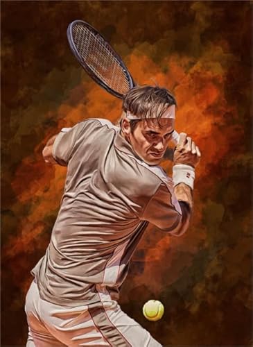 Puzzle 1000 Teile - Tennis Player Plakate - Irreguläre Kunst Puzzle - Älteres Lustiges Spielzeug - Familien-Lernspiel Für Das Gedächtnis Yq128Zy von RUIYANMQ