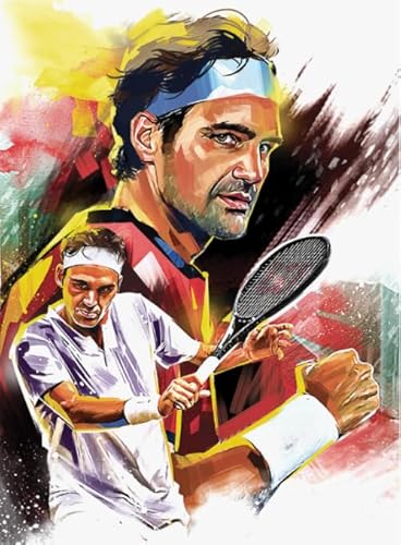 Puzzle 1000 Teile - Tennis Player Plakate - Irreguläre Kunst Puzzle - Älteres Lustiges Spielzeug - Familien-Lernspiel Für Das Gedächtnis Yq129Zy von RUIYANMQ