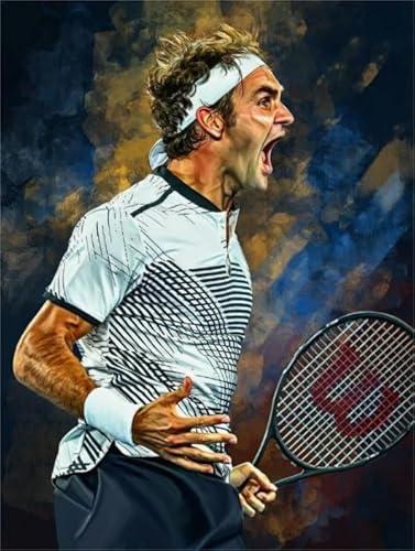 Puzzle 1000 Teile - Tennis Player Plakate - Irreguläre Kunst Puzzle - Älteres Lustiges Spielzeug - Familien-Lernspiel Für Das Gedächtnis Yq130Zy von RUIYANMQ