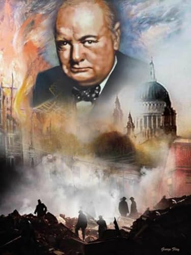 Puzzles 1000 Stück - Churchills Picture - Abstrakte Kunst Puzzles - Lernspiele Für Erwachsene - Personalised Challenge Toys Yq27Zp von RUIYANMQ
