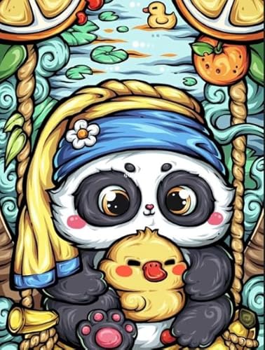 Puzzles 1000 Teile - Abstract Pandass Plakate - Buntes Puzzle - Memory Challenge Spiele Für Erwachsene - Familie Stress Relief Spielzeug Wd01Zt von RUIYANMQ