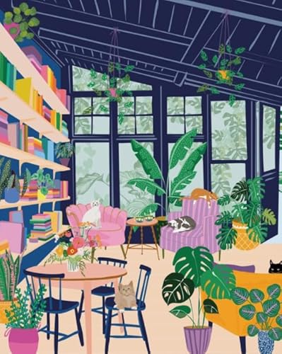 Puzzles 1000 Teile - Abstrakte Kunst House Plants Flowers Ölgemälde - Buntes - Erwachsene Spaß Herausforderung Spielzeug - Familien Spielzeug Zur Stressreduzierung Wd01Zt von RUIYANMQ