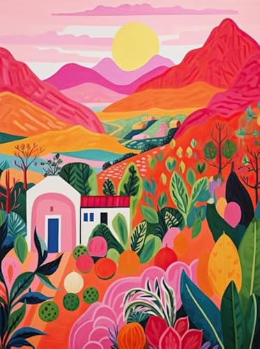 Puzzles 1000 Teile - Abstrakte Kunst Landscape Ölgemälde - Buntes Puzzle - Lernspiele Für Erwachsene - Personalisiertes Herausforderungs Spielzeug Wd01Zt von RUIYANMQ