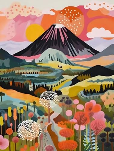Puzzles 1000 Teile - Abstrakte Kunst Landscape Ölgemälde - Buntes Puzzle - Lernspiele Für Erwachsene - Personalisiertes Herausforderungs Spielzeug Wd01Zt von RUIYANMQ