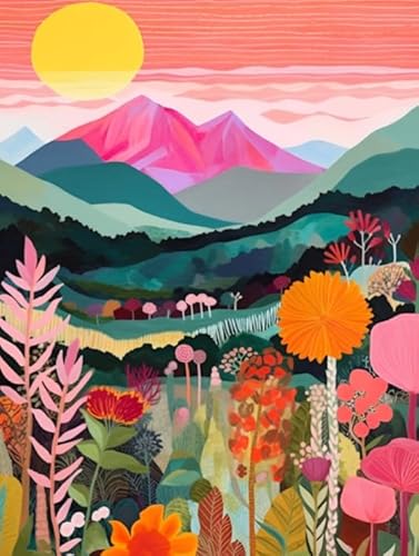 Puzzles 1000 Teile - Abstrakte Kunst Landscape Ölgemälde - Buntes Puzzle - Lernspiele Für Erwachsene - Personalisiertes Herausforderungs Spielzeug Wd01Zt von RUIYANMQ