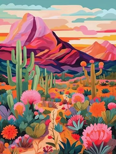 Puzzles 1000 Teile - Abstrakte Kunst Landscape Ölgemälde - Buntes Puzzle - Lernspiele Für Erwachsene - Personalisiertes Herausforderungs Spielzeug Wd01Zt von RUIYANMQ