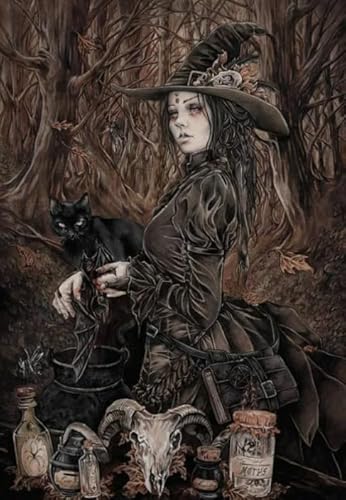 Puzzles 1000 Teile - Wickeds Witchs Plakate - Irreguläre Kunst Puzzle,Memory Spiele Für Erwachsene - Familie Stress Relief Spielzeug Yq31Zy von RUIYANMQ
