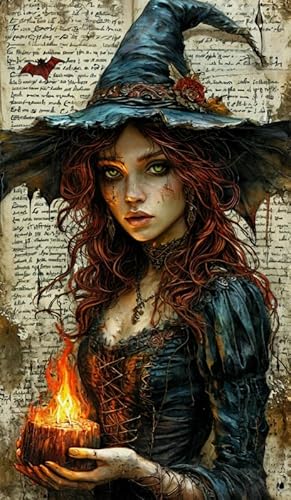 Puzzles 1000 Teile - Wickeds Witchs Plakate - Irreguläre Kunst Puzzle,Memory Spiele Für Erwachsene - Familie Stress Relief Spielzeug Yq34Zy von RUIYANMQ