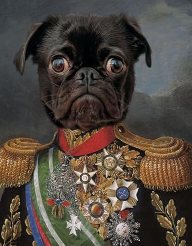 RUIYANMQ 1000 Pieces,Buntes Puzzle,Puzzle Gifts,Dog In Militarys Uniforms Posters,Abstract,Gedächtnis Spiele Für Erwachsene,Spielzeug Zum Stressabbau Für Die Ganze Familie， Dx156Zp von RUIYANMQ