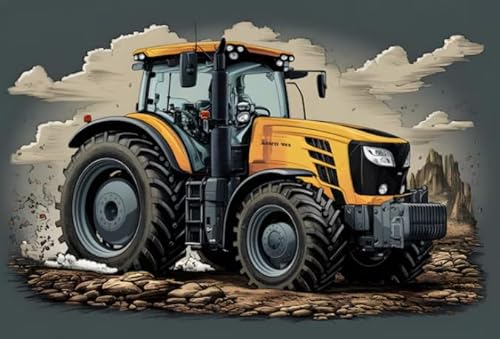 RUIYANMQ 1000 Pieces,Buntes Puzzle,Puzzle Gifts,Tractors Farm Landscape Oil Painting,Spiele Zur Stressreduzierung Für Die Ganze Familie,Lustiges Herausforderungs Spiel Für Erwachsene Dx33Zp von RUIYANMQ