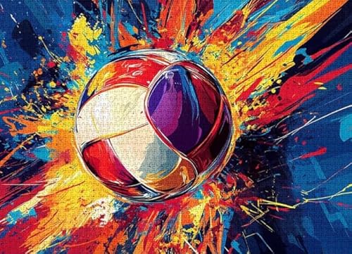 RUIYANMQ 1000 Pieces,Buntes Puzzle,Unregelmäßiges Puzzle Gifts,Abstract Balls Posters,Gedächtnis Spiele Für Erwachsene,Spielzeug Zum Stressabbau Für Die Ganze Familie， Dx98Zp von RUIYANMQ