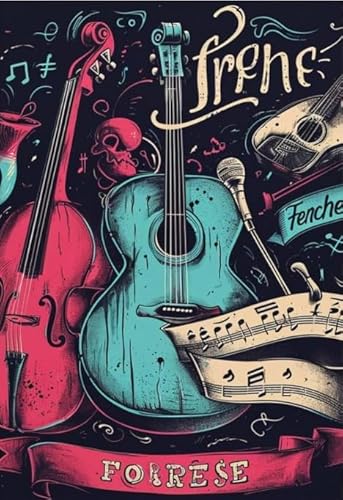 RUIYANMQ 1000 Pieces,Buntes Puzzle,Unregelmäßiges Puzzle Gifts,Abstract Guitars Posters,Herausforderungs Spielzeug Für Die Ganze Familie,Memory-Spiel Für Senioren,Wall Art Dx66Zp von RUIYANMQ