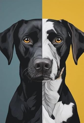 RUIYANMQ 1000 Pieces,Buntes Puzzle,Unregelmäßiges Puzzle Gifts,Abstract Labradors Retrievers Posters,Personalisiertes Kinderspielzeug Für Erwachsene，Stressabbau-Spielzeug Für Erwachsene,Dx72Zp von RUIYANMQ