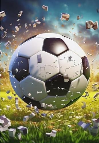 RUIYANMQ 1000 Pieces,Buntes Puzzle,Unregelmäßiges Puzzle Gifts,Abstract Soccer Posters,Gedächtnis Spiele Für Erwachsene,Spielzeug Zum Stressabbau Für Die Ganze Familie,Dx21Zp von RUIYANMQ