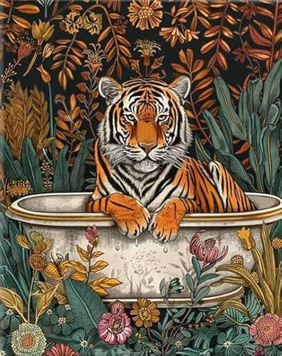 RUIYANMQ 1000 Pieces,Buntes Puzzle,Unregelmäßiges Puzzle Gifts,Animal Bathing Posters,Abstraktes Familien-Dekompressions Spielzeug,Aldult Game,Bathroom Decor,Dx164Zp von RUIYANMQ