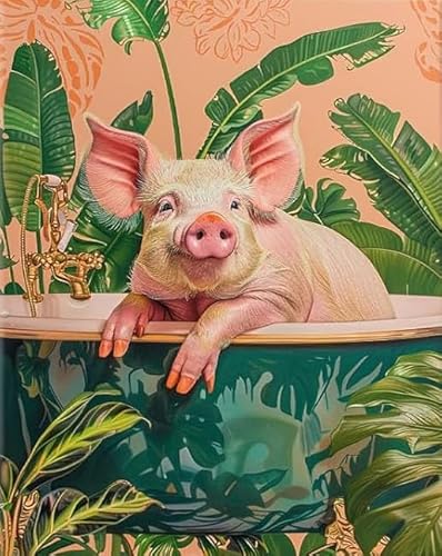 RUIYANMQ 1000 Pieces,Buntes Puzzle,Unregelmäßiges Puzzle Gifts,Animal Bathing Posters,Abstraktes Familien-Dekompressions Spielzeug,Aldult Game,Bathroom Decor,Dx165Zp von RUIYANMQ
