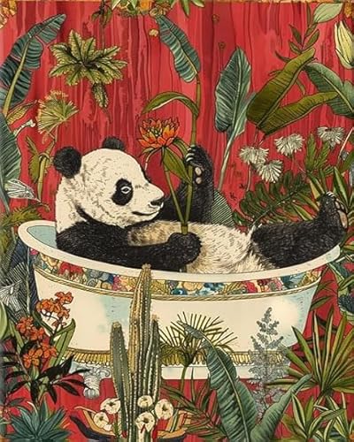 RUIYANMQ 1000 Pieces,Buntes Puzzle,Unregelmäßiges Puzzle Gifts,Animal Bathing Posters,Abstraktes Familien-Dekompressions Spielzeug,Aldult Game,Bathroom Decor,Dx166Zp von RUIYANMQ
