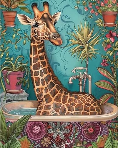RUIYANMQ 1000 Pieces,Buntes Puzzle,Unregelmäßiges Puzzle Gifts,Animal Bathing Posters,Abstraktes Familien-Dekompressions Spielzeug,Aldult Game,Bathroom Decor,Dx167Zp von RUIYANMQ