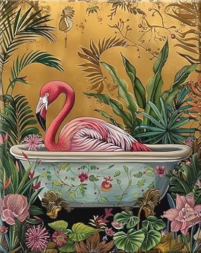 RUIYANMQ 1000 Pieces,Buntes Puzzle,Unregelmäßiges Puzzle Gifts,Animal Bathing Posters,Abstraktes Familien-Dekompressions Spielzeug,Aldult Game,Bathroom Decor,Dx168Zp von RUIYANMQ