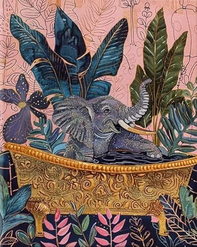 RUIYANMQ 1000 Pieces,Buntes Puzzle,Unregelmäßiges Puzzle Gifts,Animal Bathing Posters,Abstraktes Familien-Dekompressions Spielzeug,Aldult Game,Bathroom Decor,Dx169Zp von RUIYANMQ