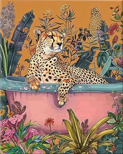 RUIYANMQ 1000 Pieces,Buntes Puzzle,Unregelmäßiges Puzzle Gifts,Animal Bathing Posters,Abstraktes Familien-Dekompressions Spielzeug,Aldult Game,Bathroom Decor,Dx171Zp von RUIYANMQ