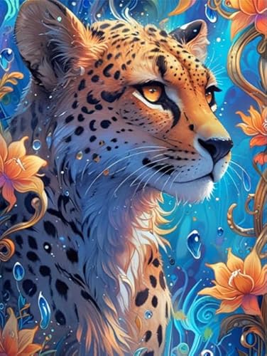 RUIYANMQ 1000 Pieces,Buntes Puzzle,Unregelmäßiges Puzzle Gifts,Animal Leopards Posters,Herausforderungs Spiel Für Erwachsene,Wand Kunst Dekoration Gifts，Lernspielzeug Für Erwachsene,Dx253Zp von RUIYANMQ