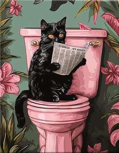 RUIYANMQ 1000 Pieces,Buntes Puzzle,Unregelmäßiges Puzzle Gifts,Art Funny Animals Reading Newspaper Posters,Gedächtnis Spiele Für Erwachsene,Family Fun Toys,Bathroom Decor,Dx104Zp von RUIYANMQ