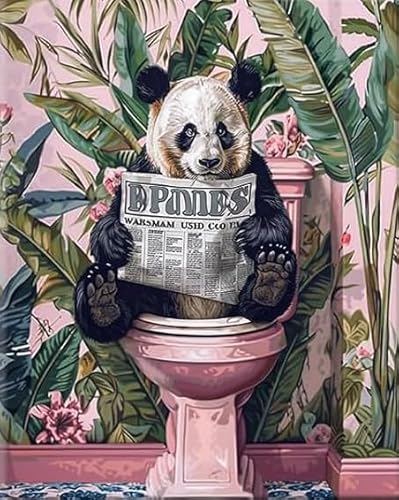 RUIYANMQ 1000 Pieces,Buntes Puzzle,Unregelmäßiges Puzzle Gifts,Art Funny Animals Reading Newspaper Posters,Gedächtnis Spiele Für Erwachsene,Family Fun Toys,Bathroom Decor,Dx113Zp von RUIYANMQ
