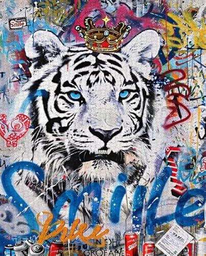 RUIYANMQ 1000 Pieces,Buntes Puzzle,Unregelmäßiges Puzzle Gifts,Banksyss Street Art Graffiti Painitng,Gedächtnis Spiele Für Erwachsene,Spielzeug Zum Stressabbau Für Die Ganze Familie,Dx215Zp RUIYANMQ 1000 Pieces,Buntes Puzzle,Unregelmäßiges Puzzle Gifts,Banksyss Street Art Graffiti Painitng,Gedächtnis Spiele Für Erwachsene,Spielzeug Zum Stressabbau Für Die Ganze Familie,Dx215Zp von RUIYANMQ