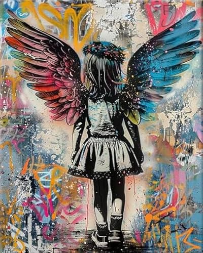 RUIYANMQ 1000 Pieces,Buntes Puzzle,Unregelmäßiges Puzzle Gifts,Banksyss Street Art Graffiti Painitng,Gedächtnis Spiele Für Erwachsene,Spielzeug Zum Stressabbau Für Die Ganze Familie,Dx216Zp von RUIYANMQ