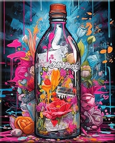 RUIYANMQ 1000 Pieces,Buntes Puzzle,Unregelmäßiges Puzzle Gifts,Banksyss Street Art Graffiti Painting,Buntes Herausforderungs Spielzeug Für Die Familie,Stressabbauspiel Für Erwachsene Dx173Zp von RUIYANMQ