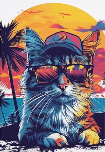 RUIYANMQ 1000 Pieces,Buntes Puzzle,Unregelmäßiges Puzzle Gifts,Colorful Cat Posters,Abstract,Personalisiertes Kinderspielzeug Für Erwachsene,Lernspielzeug Für Die Ganze Familie,Dx117Zp RUIYANMQ 1000 Pieces,Buntes Puzzle,Unregelmäßiges Puzzle Gifts,Colorful Cat Posters,Abstract,Personalisiertes Kinderspielzeug Für Erwachsene,Lernspielzeug Für Die Ganze Familie,Dx117Zp von RUIYANMQ