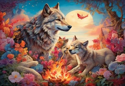 RUIYANMQ 1000 Pieces,Buntes Puzzle,Unregelmäßiges Puzzle Gifts,Colour Oil Painting,Animal Wolfs Art Posters,Adult Decompression Game,Memory Cognition Games,Dx272Zp RUIYANMQ 1000 Pieces,Buntes Puzzle,Unregelmäßiges Puzzle Gifts,Colour Oil Painting,Animal Wolfs Art Posters,Adult Decompression Game,Memory Cognition Games,Dx272Zp von RUIYANMQ