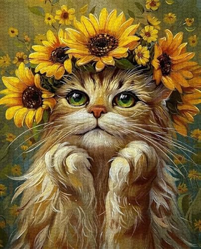RUIYANMQ 1000 Pieces,Buntes Puzzle,Unregelmäßiges Puzzle Gifts,Cute Cat Oil Painting Posters,Gedächtnis Spiele Für Erwachsene,Spielzeug Zum Stressabbau Für Die Ganze Familie,Dx302Zp RUIYANMQ 1000 Pieces,Buntes Puzzle,Unregelmäßiges Puzzle Gifts,Cute Cat Oil Painting Posters,Gedächtnis Spiele Für Erwachsene,Spielzeug Zum Stressabbau Für Die Ganze Familie,Dx302Zp von RUIYANMQ