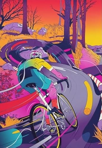 RUIYANMQ 1000 Pieces,Buntes Puzzle,Unregelmäßiges Puzzle Gifts,Cyclings Tours De Francess Posters,Wand Kunst Dekoration,Herausforderungs Spiel Für Erwachsene,Family Fun Toys,Dx14Zp von RUIYANMQ