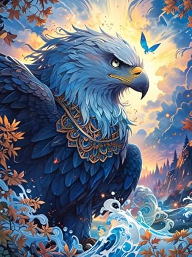 RUIYANMQ 1000 Pieces,Buntes Puzzle,Unregelmäßiges Puzzle Gifts,Eagless Animal Bird Oil Painting Posters,Pädagogisches Spielzeug Zum Stressabbau Für Die Ganze Familie Art Dx260Zp von RUIYANMQ