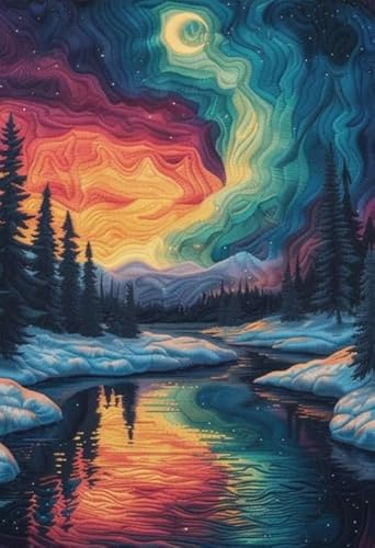 RUIYANMQ 1000 Pieces,Buntes Puzzle,Unregelmäßiges Puzzle Gifts,，Elderly Fun Toy,Familien-Lernspiel Zum Gedächtnis,Alchemys Starry Sky Scenery Posters,Dx45Zp von RUIYANMQ