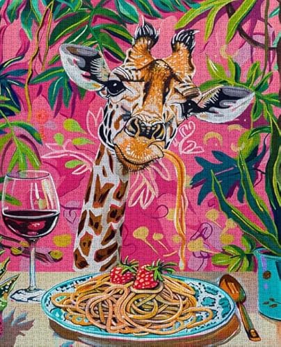 RUIYANMQ 1000 Pieces,Buntes Puzzle,Unregelmäßiges Puzzle Gifts,Funny Animals Eating Food,Lernspielzeug Für Erwachsene,Gedächtnis- Und Wahrnehmungs Spiele Für Ältere Menschen,Jigsaw Dx89Zp RUIYANMQ 1000 Pieces,Buntes Puzzle,Unregelmäßiges Puzzle Gifts,Funny Animals Eating Food,Lernspielzeug Für Erwachsene,Gedächtnis- Und Wahrnehmungs Spiele Für Ältere Menschen,Jigsaw Dx89Zp von RUIYANMQ