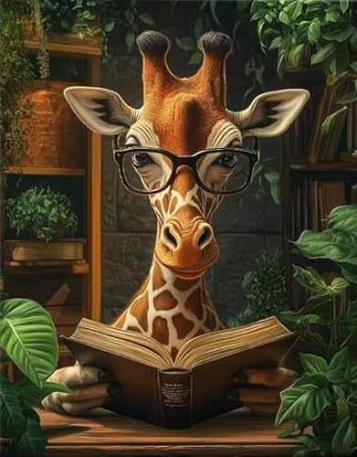RUIYANMQ 1000 Pieces,Buntes Puzzle,Unregelmäßiges Puzzle Gifts,Funny Animals Reading Books Posters,Familien-Dekompres Sions Spiel,Pädagogisches Spielzeug Für Kinder Dx134Zp von RUIYANMQ