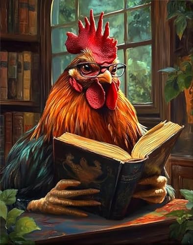 RUIYANMQ 1000 Pieces,Buntes Puzzle,Unregelmäßiges Puzzle Gifts,Funny Animals Reading Books Posters,Familien-Dekompres Sions Spiel,Pädagogisches Spielzeug Für Kinder Dx139Zp von RUIYANMQ