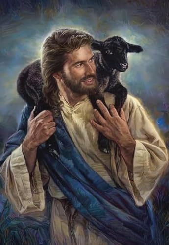 RUIYANMQ 1000 Pieces,Buntes Puzzle,Unregelmäßiges Puzzle Gifts,Jesus Posters Oil Painting,Pädagogisches Spielzeug Zum Stressabbau Für Die Ganze Familie,Wand Kunst Dekoration,Dx4Zp von RUIYANMQ