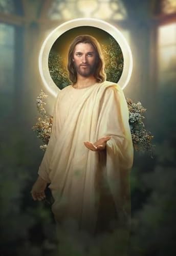 RUIYANMQ 1000 Pieces,Buntes Puzzle,Unregelmäßiges Puzzle Gifts,Jesus Posters Oil Painting,Pädagogisches Spielzeug Zum Stressabbau Für Die Ganze Familie,Wand Kunst Dekoration,Dx6Zp von RUIYANMQ